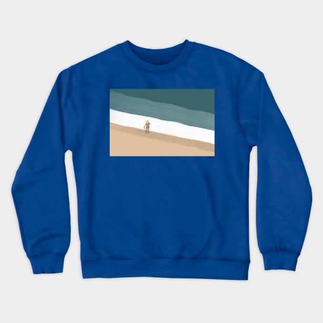 Surf Crewneck Sweatshirt by blacknallillustration